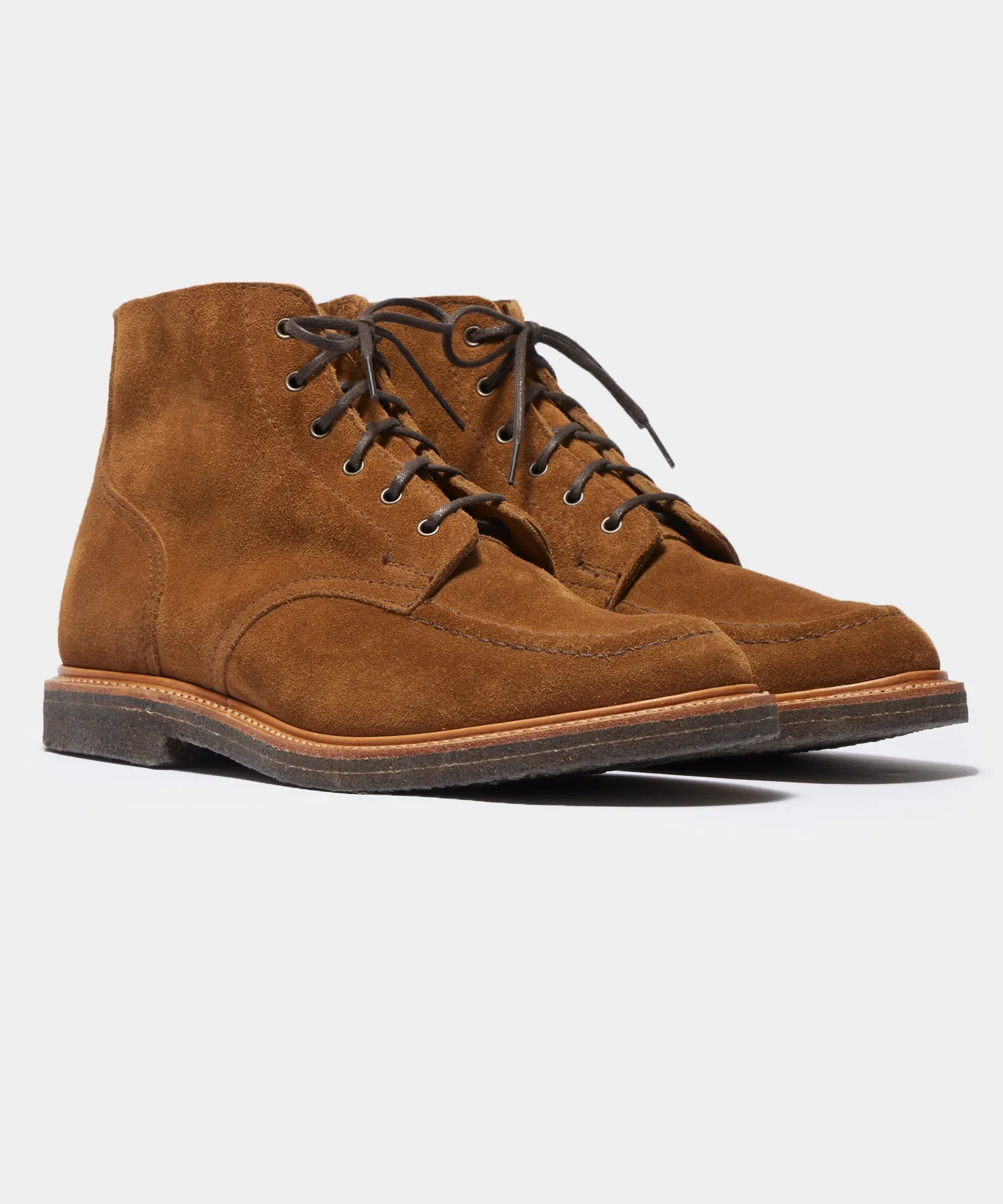 Todd Snyder x Sanders Apron Boot in Tobacco Suede