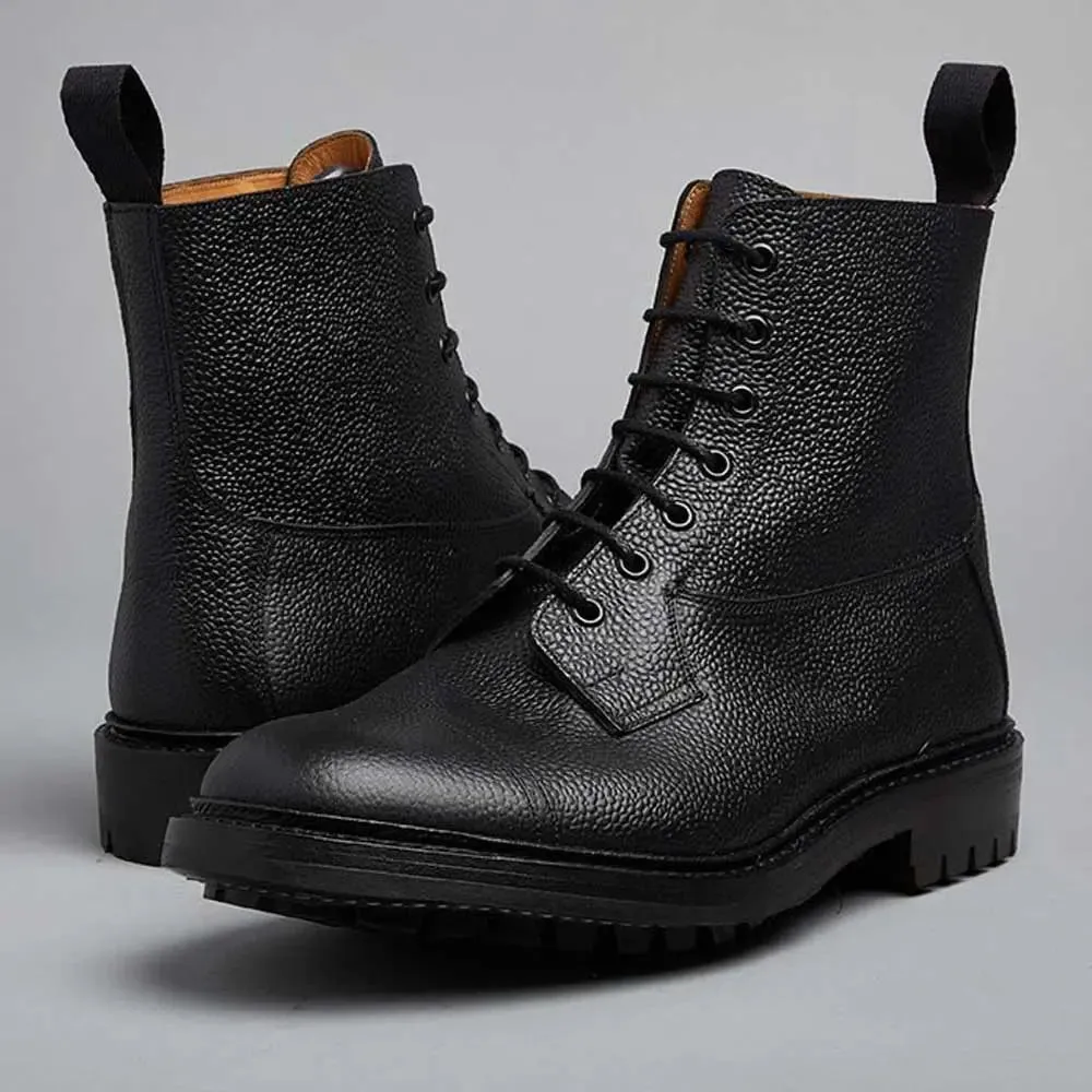 TRICKER'S Grassmere Boots - Mens - Black Scotch Grain