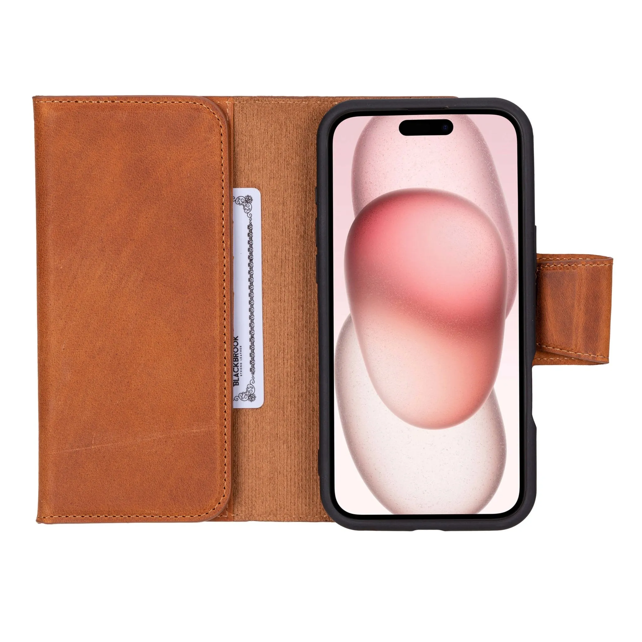 Tudor iPhone 16 Plus Wallet Case, Golden Brown