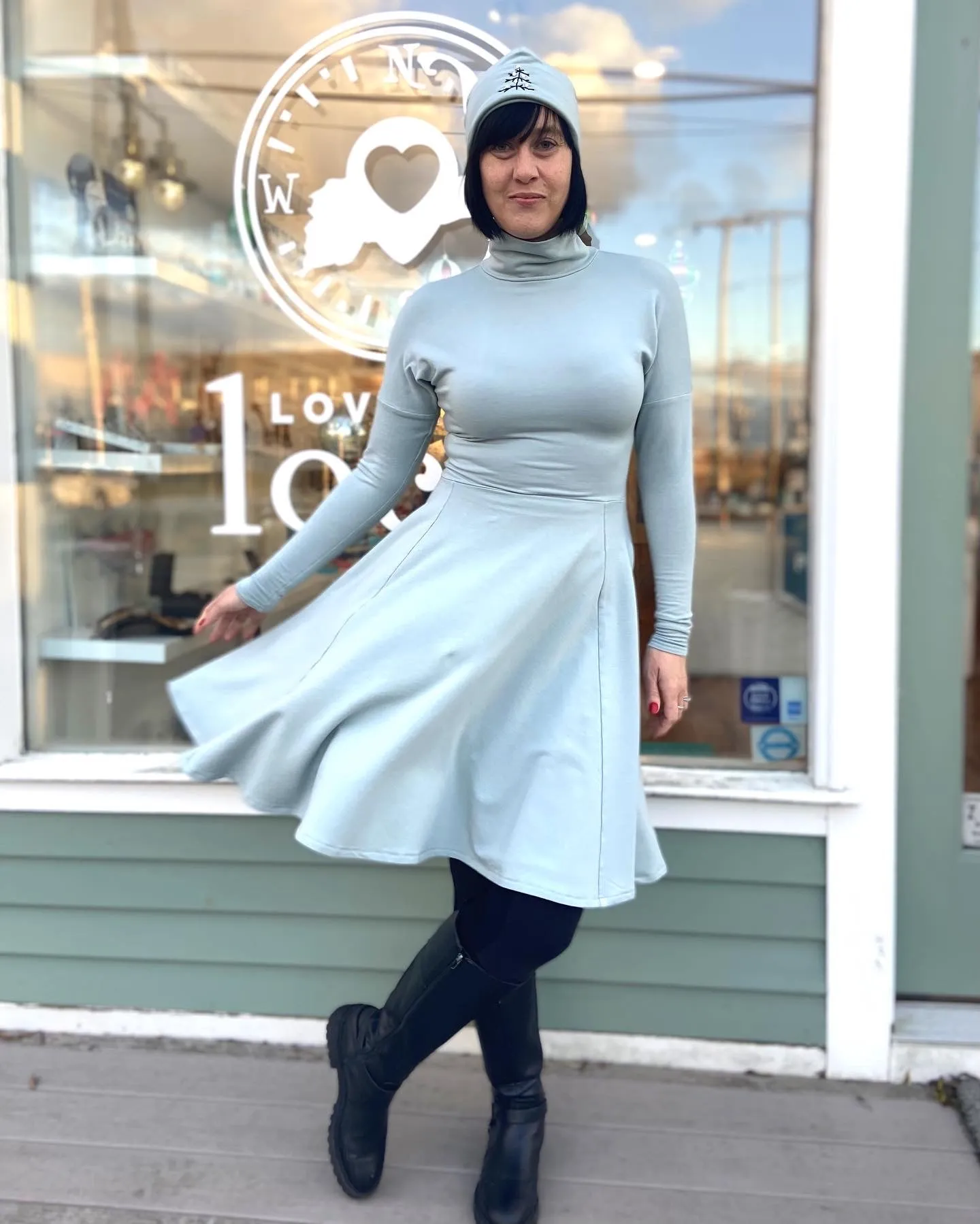 Turtleneck Classic Long sleeve Dress