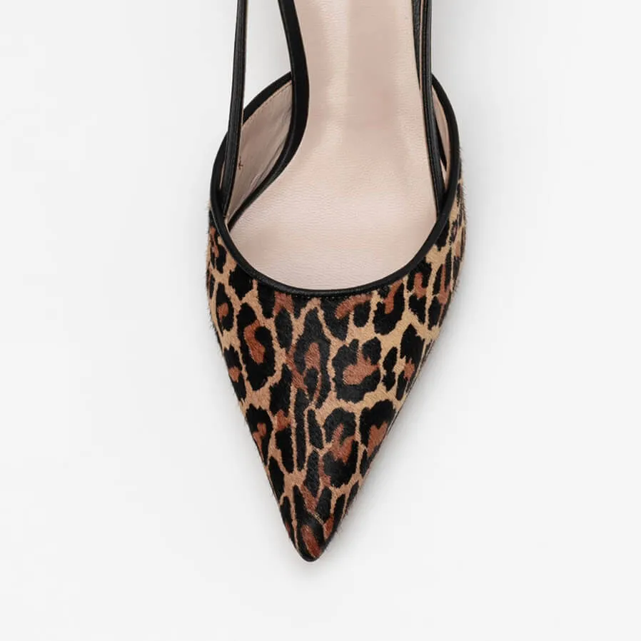 *UK SIZE 1 - RUMBOLD LEO - leopard, 6cm heels