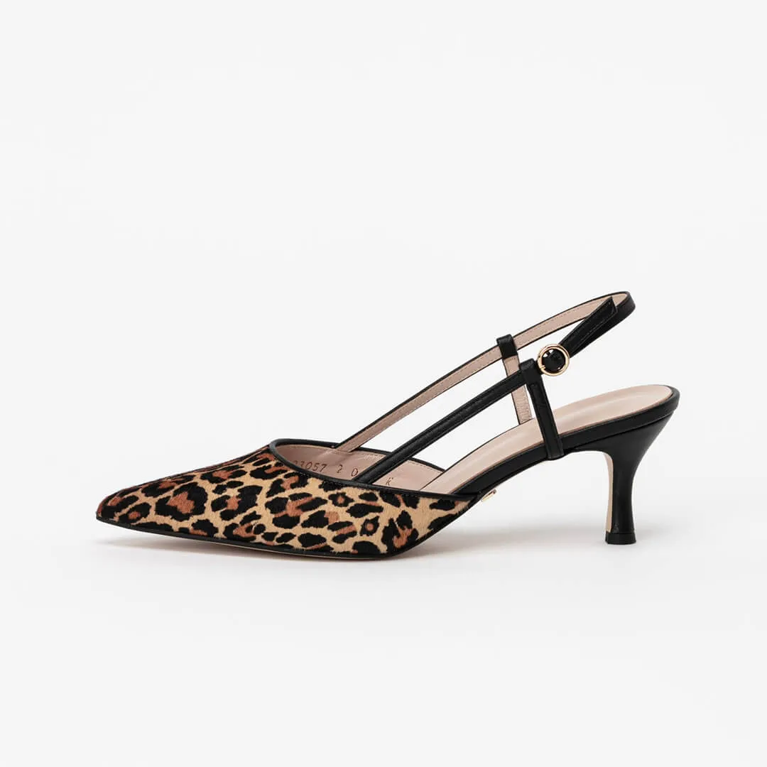 *UK SIZE 1 - RUMBOLD LEO - leopard, 6cm heels