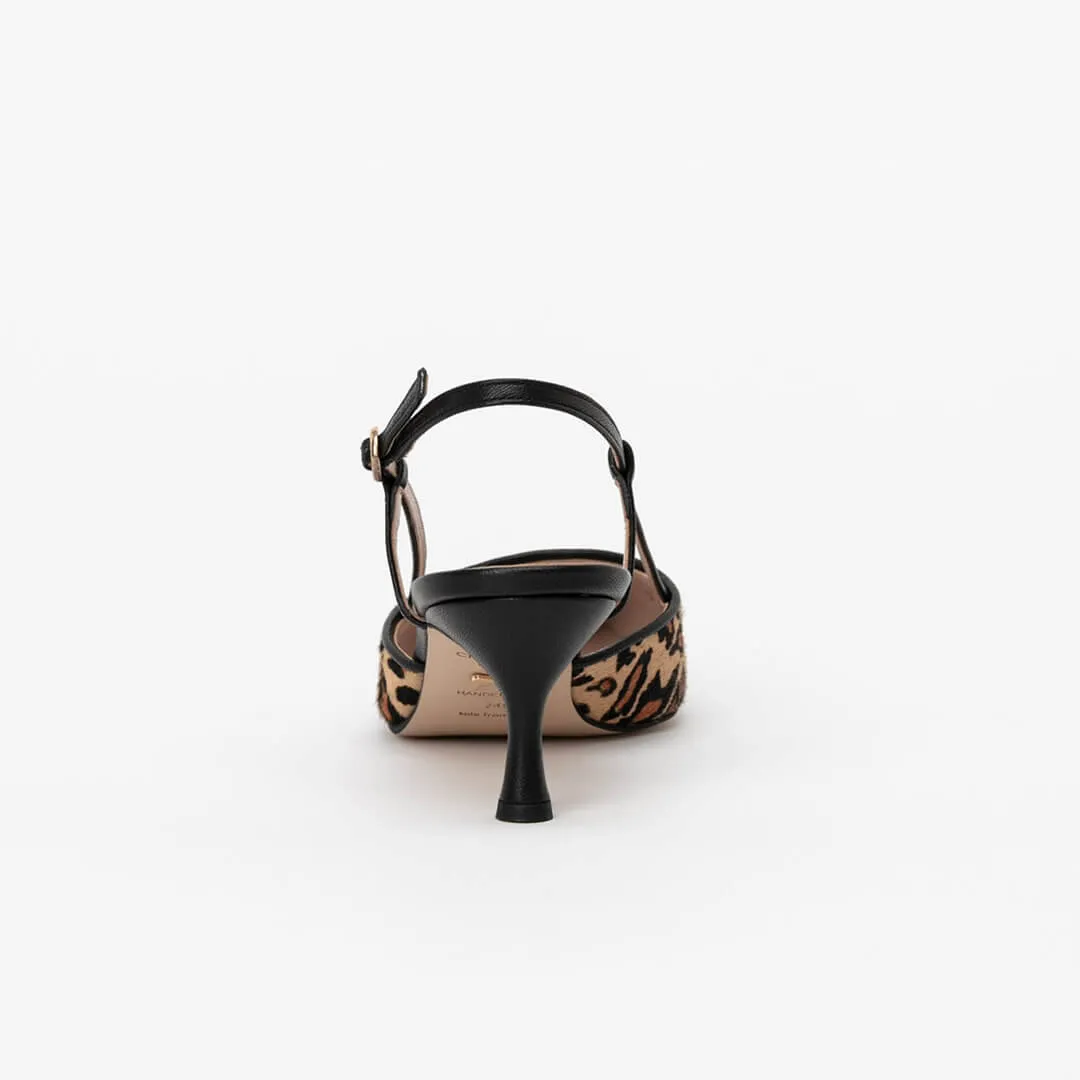 *UK SIZE 1 - RUMBOLD LEO - leopard, 6cm heels