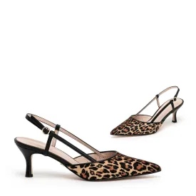 *UK SIZE 1 - RUMBOLD LEO - leopard, 6cm heels