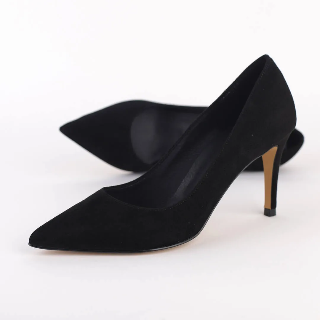 *UK size 13 - ROSE AVENUE `20 - black, 7cm heel