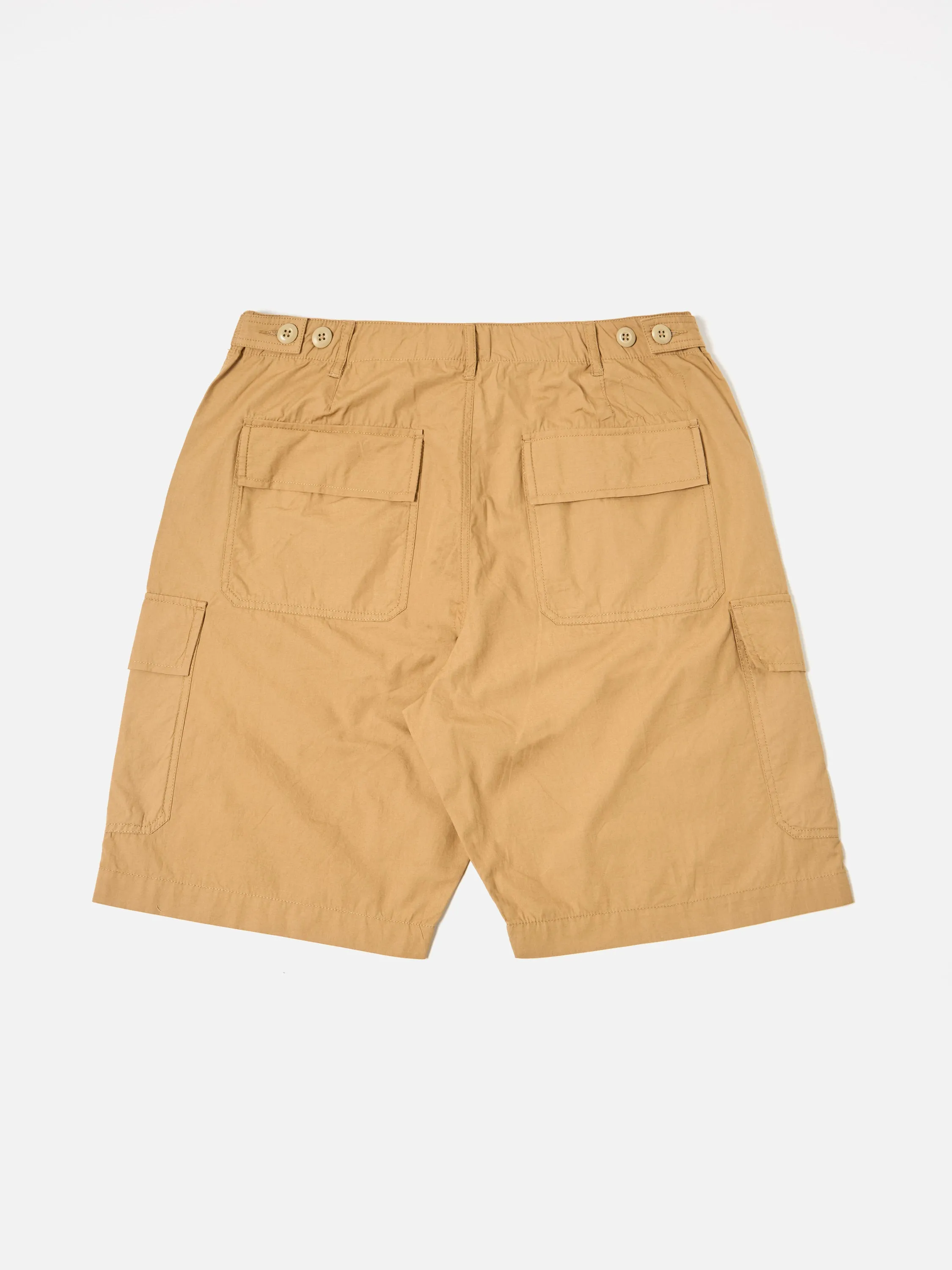 Universal Works MW Cargo Short in Sand Broad Cloth