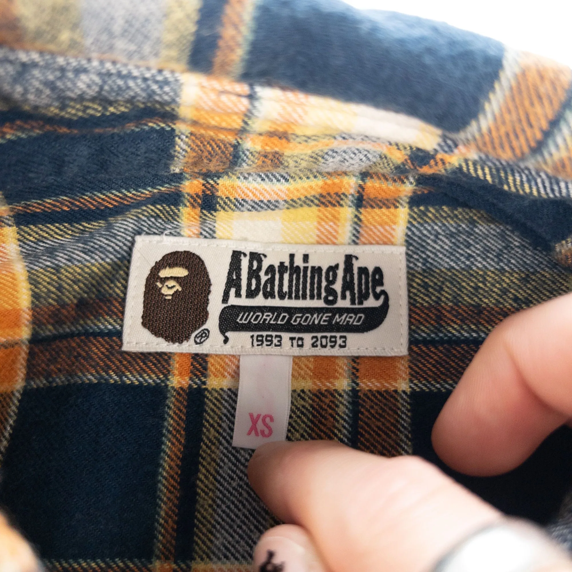 Vintage BAPE Button Up Long Shirt Women's Size XS