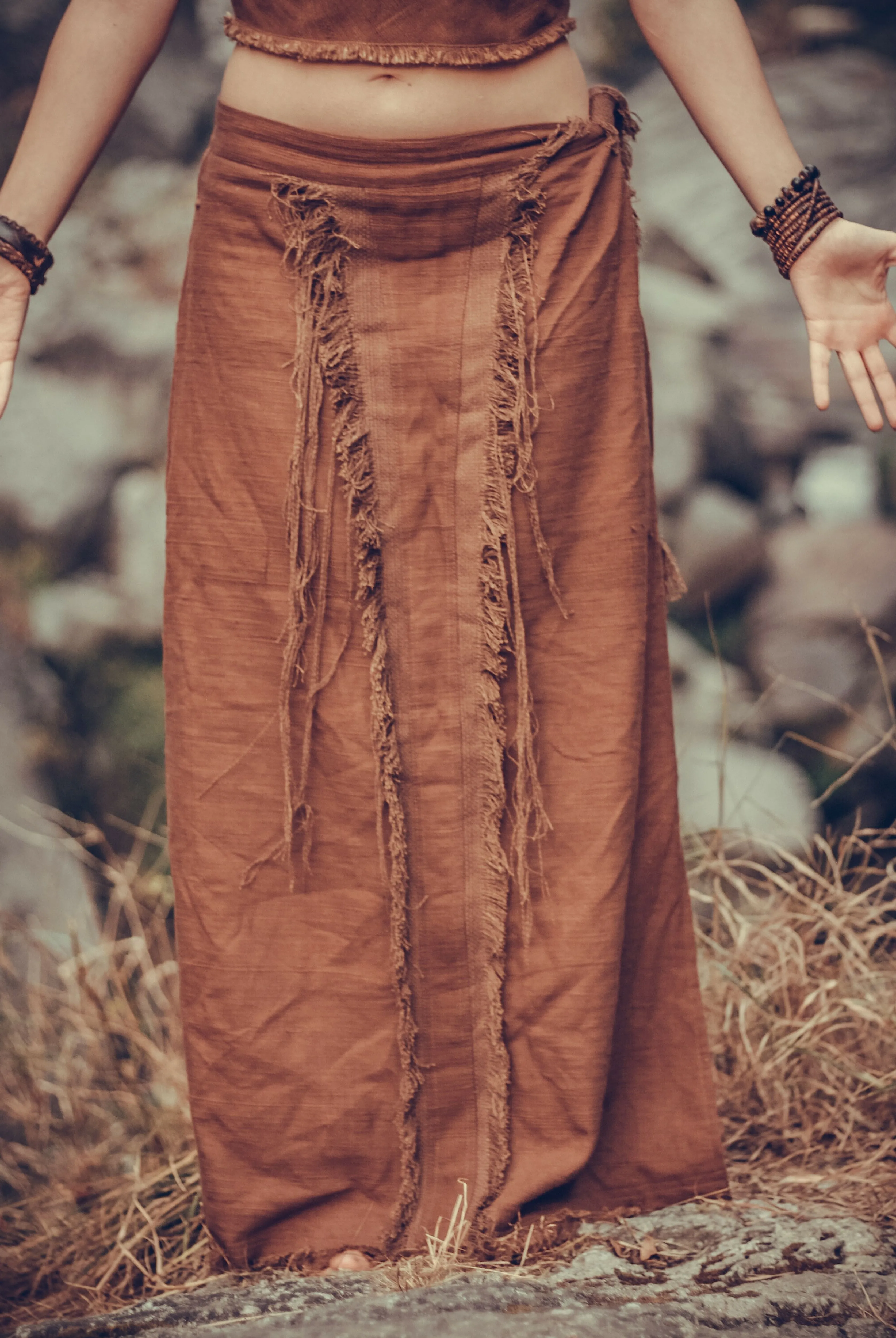 Wise Tree Skirt ~ Handwoven Khadi Cotton