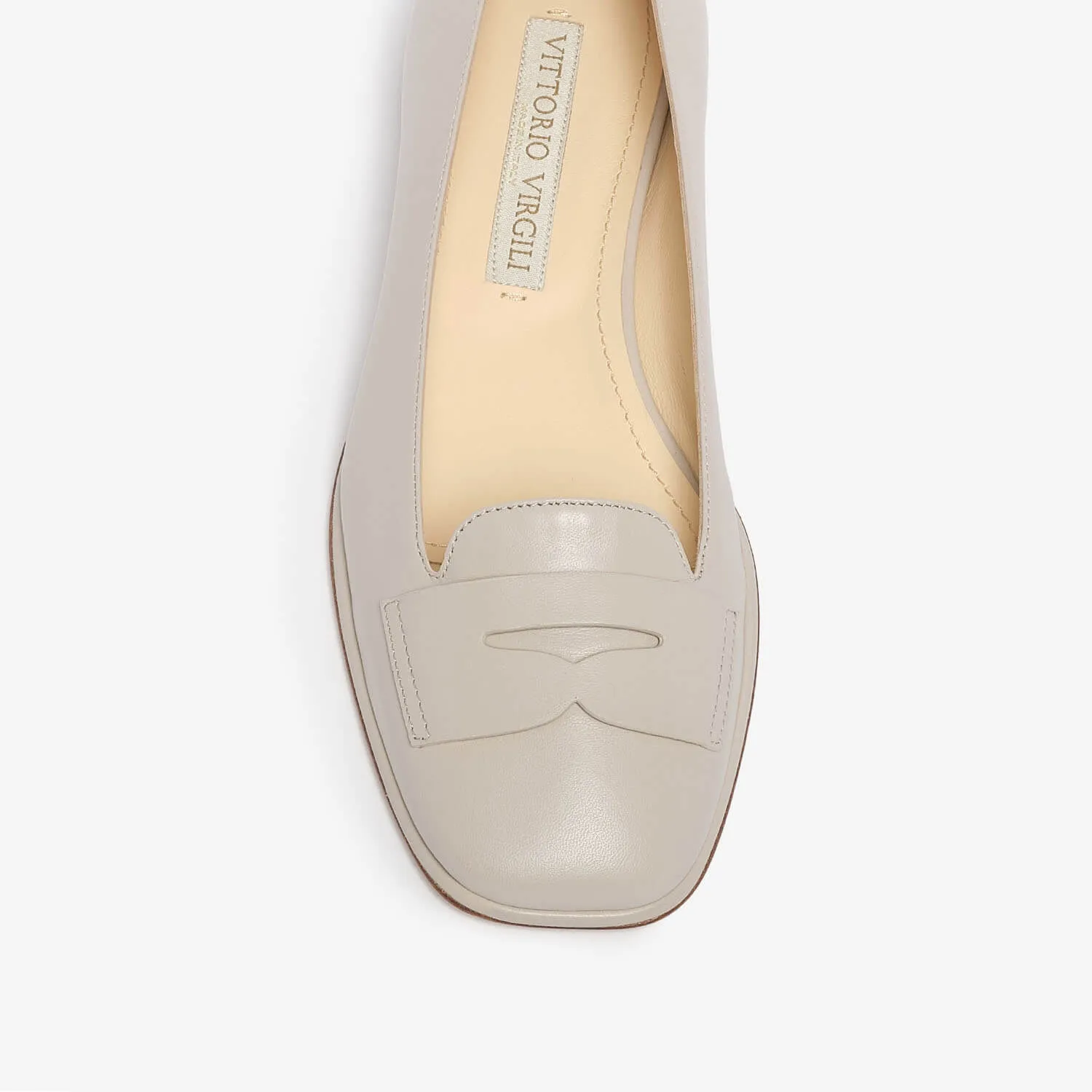 Women's leather ballet flat